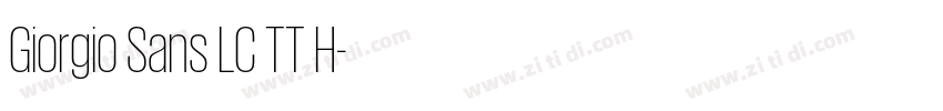 Giorgio Sans LC TT H字体转换